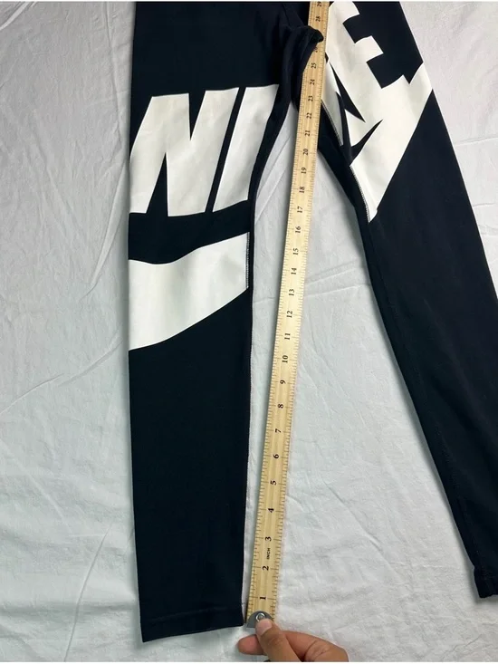 🖤 Nike Just Do It Oversized Logo Black Leggings Size S 8867-14 🖤 - Picture 7 of 13